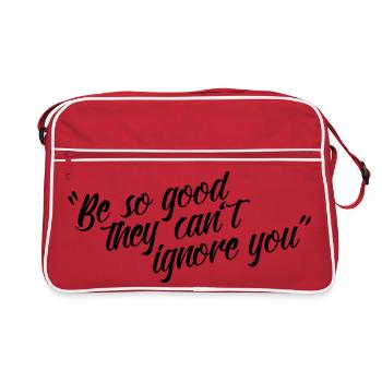 Sois si sage qu’ils ne peuvent pas ignorer ta chemise - Sac Retro - rouge/blanc - Devant