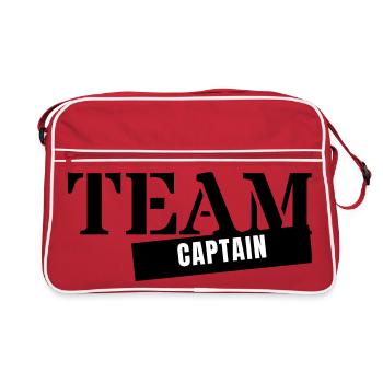 Capitaine d’équipe - Capitaine, entraîneur, entraîneur, chef de groupe, - Sac Retro - rouge/blanc - Devant