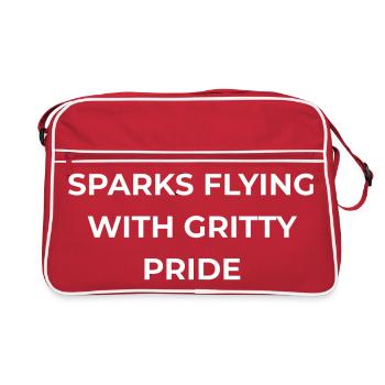 Schweißer Gritty Pride - Retro Tasche - Rot/Weiß - Vorne