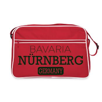 Nürnberg Bayern - Retro Tasche - Rot/Weiß - Vorne