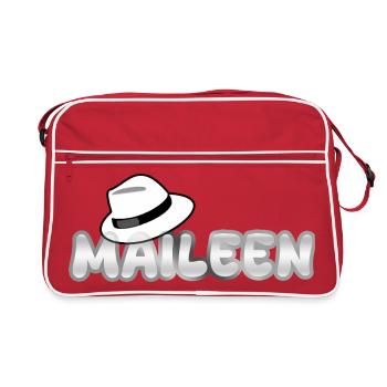 First name Maileen - Retro Bag - red/white - Front