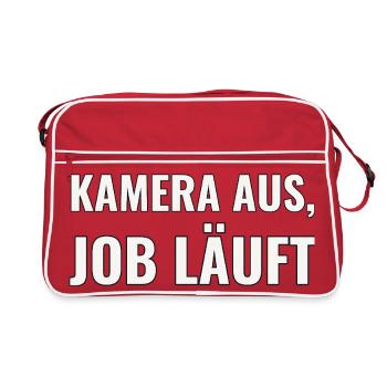 Remote Job Geschenk für den Berufseinstieg - Retro Tasche - Rot/Weiß - Vorne