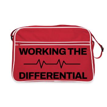 Arzt - Working The Differential - Medizin - Retro Tasche - Rot/Weiß - Vorne
