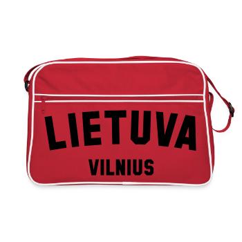 VILNIUS, Lietuva, Lituanie, Lituanie - Sac Retro - rouge/blanc - Devant
