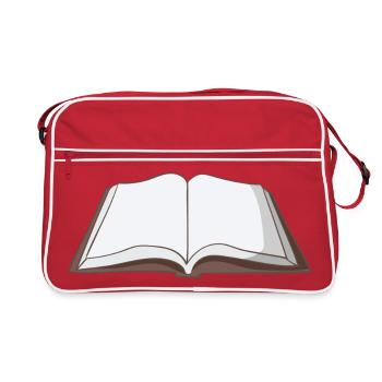 Buch - Retro Tasche - Rot/Weiß - Vorne