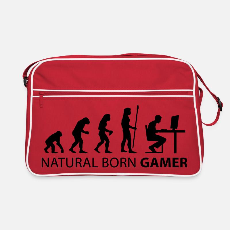 evolution natural born gamer Retro Tasche