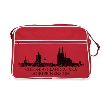 Colonia Claudia Ara Agrippinensium Cologne Skyline - Retro Bag - red/white - Front