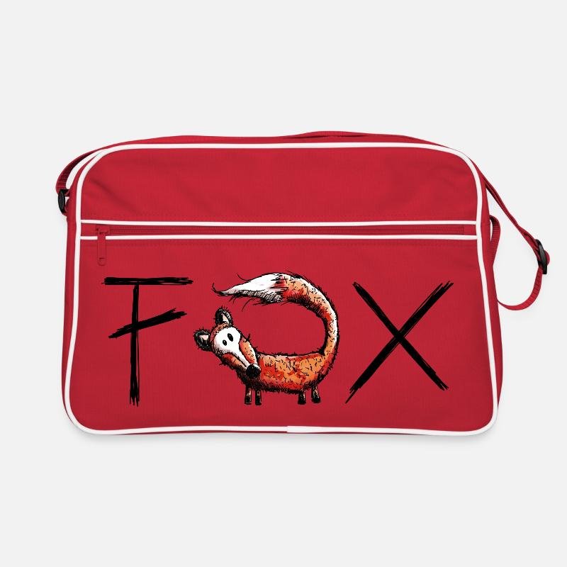 Renard sauvage - Dessin animé - Cadeau Sac Retro