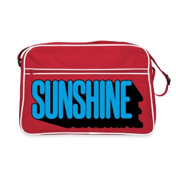 Sunshine - Retro Tasche - Rot/Weiß - Vorne