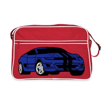 Voiture de sport - Voiture de sport - Coupé - Sac Retro - rouge/blanc - Devant