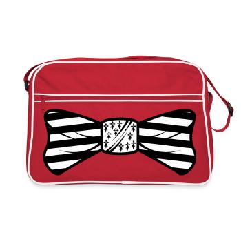 Nœud Papillon Breton Gwenn Ha Du Bretagne - Sac Retro - rouge/blanc - Devant
