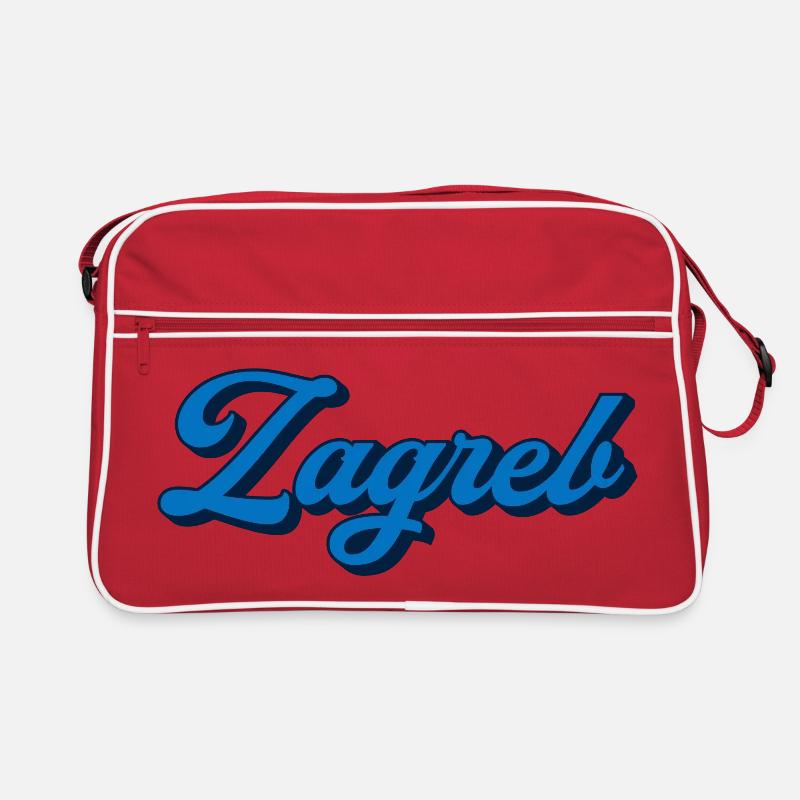 Zagreb Script Logo Stil Retro Tasche