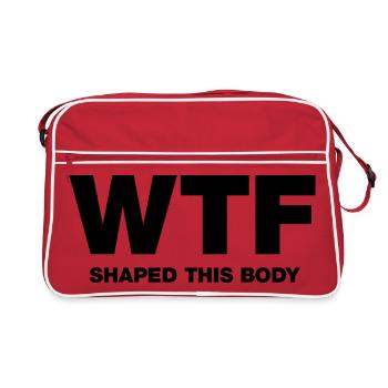 WTF a façonné ce corps - Sac Retro - rouge/blanc - Devant