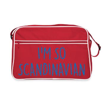 JE SUIS TELLEMENT SCANDINAVE Scandinavie - Sac Retro - rouge/blanc - Devant