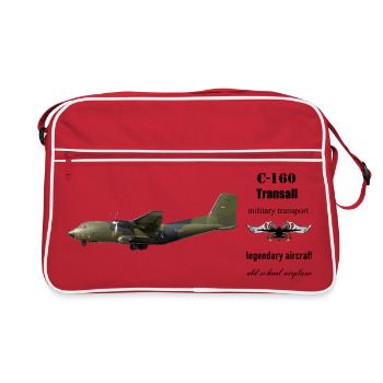 C-160 Transall - Retro Tasche - Rot/Weiß - Vorne
