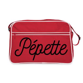 Pepette Nickname Little name humor Gift idea - Retro Bag - red/white - Front