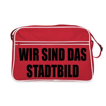 We are the cityscape - Retro Bag - red/white - Front