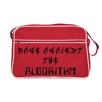 Rage against the Algorithm - Retro Bag - red/white - Front