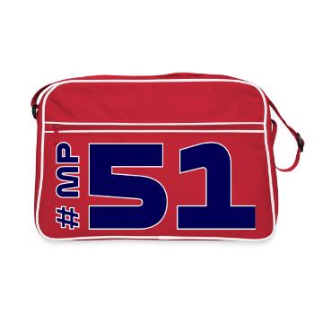 # MP51 - Sac Retro - rouge/blanc - Devant