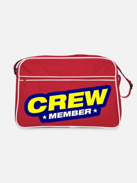Crew Member - Retro Bag - red/white - Front