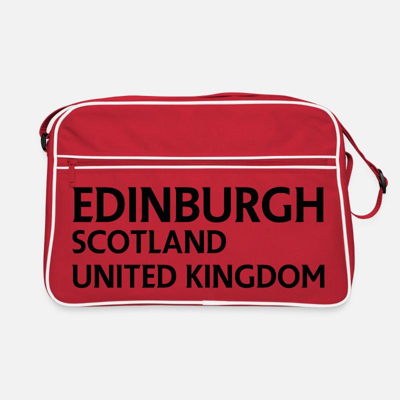Edinburgh – Schottland Textdesign Retro Tasche