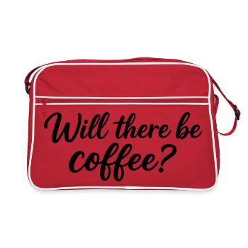 Y aura-t-il du café ? - Sac Retro - rouge/blanc - Devant