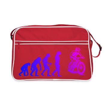 Conception simple et intemporelle du VTT - Sac Retro - rouge/blanc - Devant
