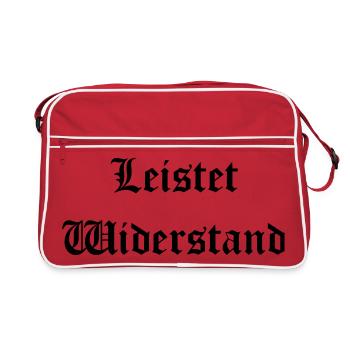 Leistet_wiederstand - Retro Bag - red/white - Front