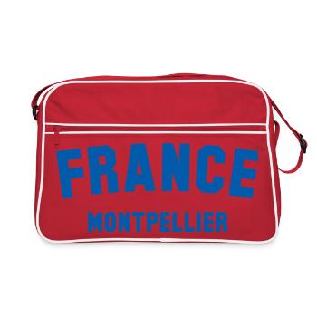 Montpellier, France, France - Retro Bag - red/white - Front