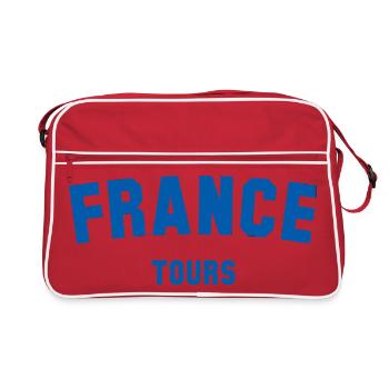 Tours France Frankreich - Retro Bag - red/white - Front