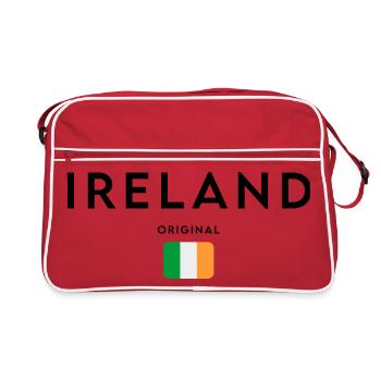 Drapeau de l’Irlande, design minimaliste élégant - Sac Retro - rouge/blanc - Devant