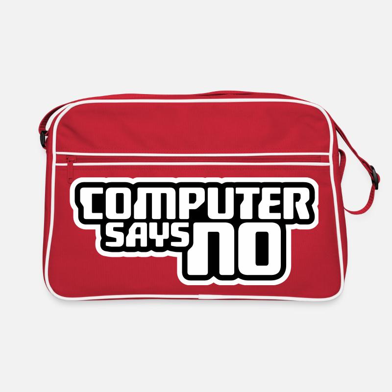 L’ordinateur dit pas de technique drôle de nerd programmeur Sac Retro