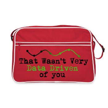 Data Driven Graphline Logo - Retro Bag - red/white - Front