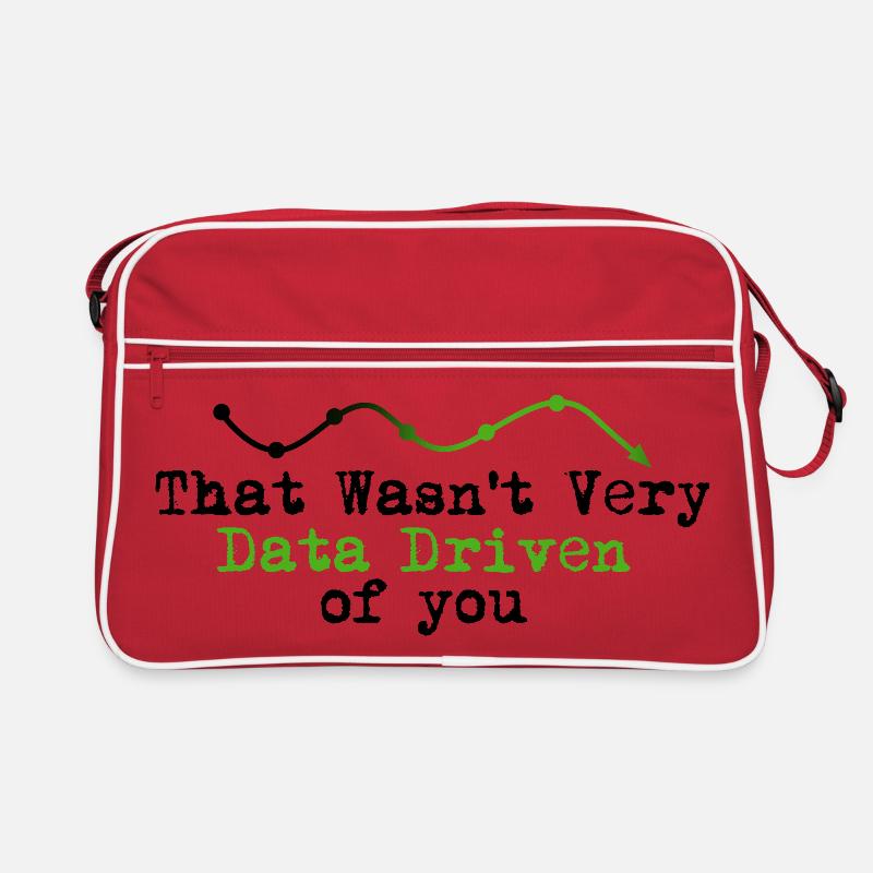 Datengetriebenes Graphline-Logo Retro Tasche
