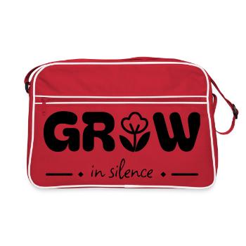 Grandir en silence - Sac Retro - rouge/blanc - Devant