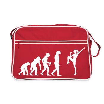 Cardio-Workout Geschenk für eine Aerobic-Trainerin - Retro Tasche - Rot/Weiß - Vorne