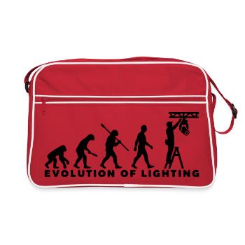 Evolution of Lighting – Veranstaltungstechnik - Retro Tasche - Rot/Weiß - Vorne