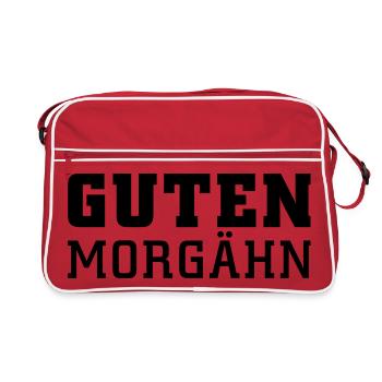 Guten Morgähn - Retro Tasche - Rot/Weiß - Vorne