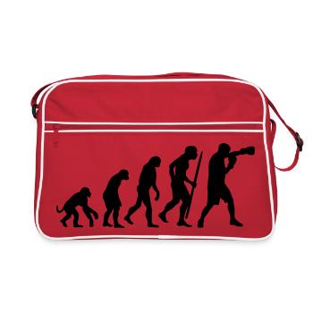 Evolution of boxing - Retro Bag - red/white - Front