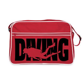 diving II - Retro Tasche - Rot/Weiß - Vorne