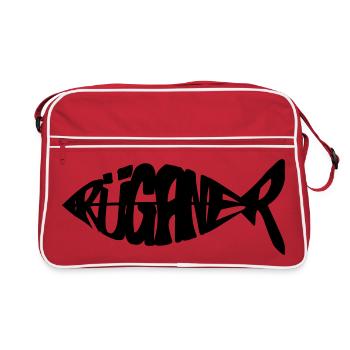 Rüganer Fisch - Rügen - Sac Retro - rouge/blanc - Devant
