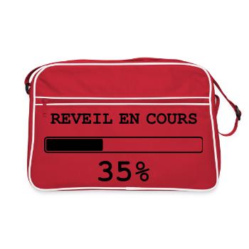 Réveil en cours - Sac Retro - rouge/blanc - Devant