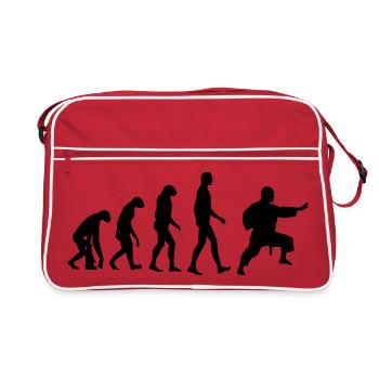 Jiu Jitsu / Jujutsu / Jiujitsu / Art Martial - Sac Retro - rouge/blanc - Devant