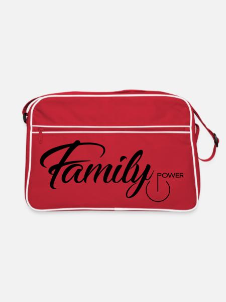 family power - Retro Bag - red/white - Front