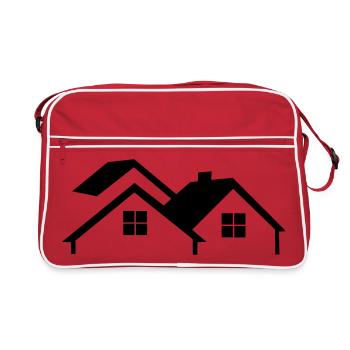 Logo de la maison simple - Sac Retro - rouge/blanc - Devant