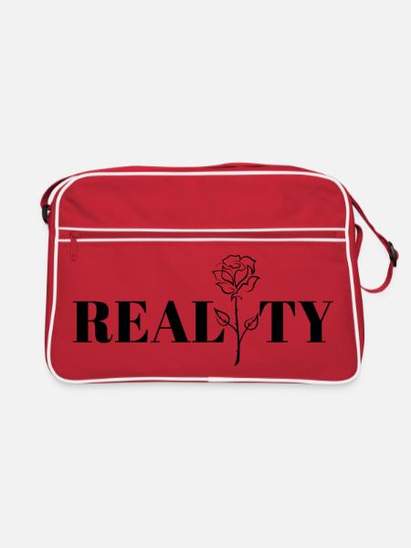 Cool design, reality. - Retro Bag - red/white - Front