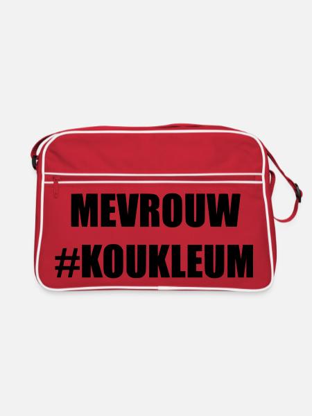 Frau koukleum Für Frauen, die kalt sind * - Retro Tasche - Rot/Weiß - Vorne