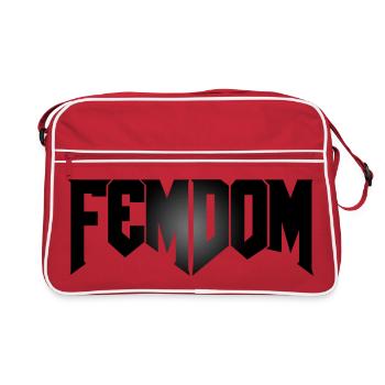 Femdoom - Retro Tasche - Rot/Weiß - Vorne