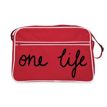 UNE VIE - Sac Retro - rouge/blanc - Devant