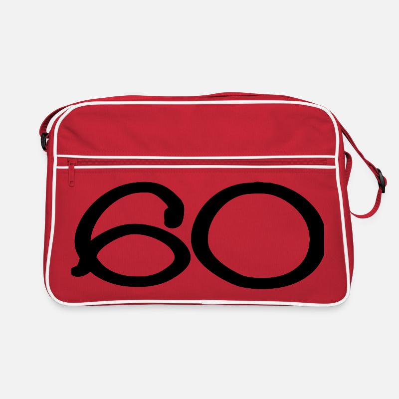 60. 60 ANS. 60e ANNIVERSAIRE. ANNIVERSAIRE 60 ANS. Sac Retro